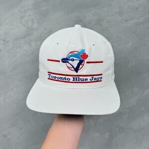 Vintage Deadstock Toronto Blue Jays MLB The Game Double Line Bar Hat RARE